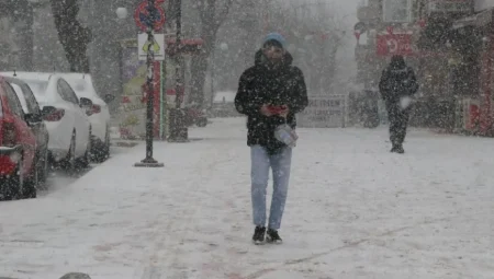 Kırıkkale’de Kar Yağışı ve Zirai Don Tehlikesi, Sıcaklıklar Düşüyor