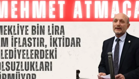 Saadet Partili Mehmet Atmaca: “Emekliye bin lira zam iflastır, iktidar belediyelerdeki yolsuzlukları görmüyor”