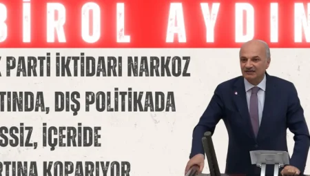 Saadet Partili Birol Aydın: “AK Parti iktidarı narkoz altında, dış politikada sessiz, içeride fırtına koparıyor”