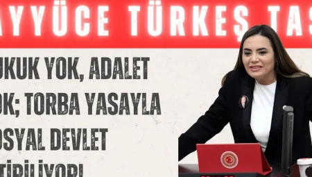 İYİ Partili Ayyüce Türkeş Taş: “Hukuk yok, adalet yok; torba yasayla sosyal devlet bitiriliyor!”