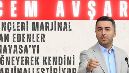 DEVA Partili Cem Avşar: ‘Gençleri marjinal ilan edenler Anayasa’yı çiğneyerek kendini marjinalleştiriyor’