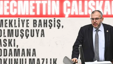 Necmettin Çalışkan’dan Meclis’te Torba Yasa Eleştirisi: ‘Emekliye Bahşiş, Dolmuşçuya Baskı, Kodamana Dokunulmazlık’