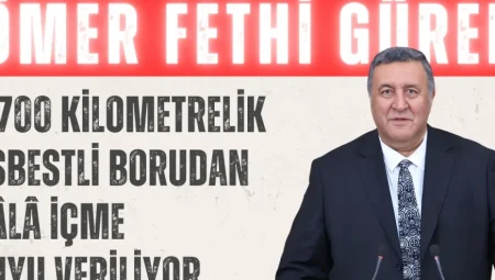 CHP Milletvekili Gürer: ‘2.700 kilometrelik asbestli borudan hâlâ içme suyu veriliyor’