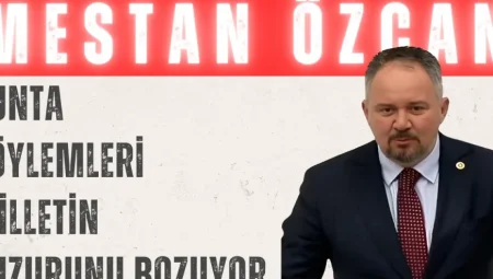 AK Parti’li Mestan Özcan’dan CHP Lideri Özgür Özel’e tepki: ‘Cunta söylemleri milletin huzurunu bozuyor’