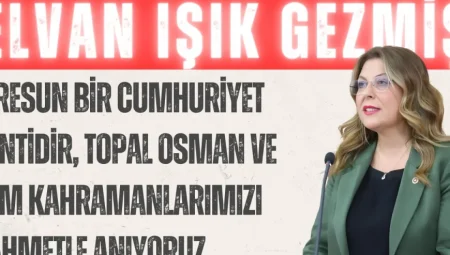 CHP’li Elvan Işık Gezmiş: ‘Giresun bir Cumhuriyet kentidir, Topal Osman ve tüm kahramanlarımızı rahmetle anıyoruz’