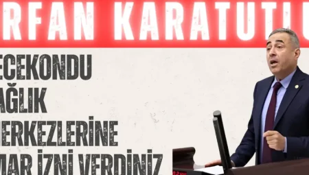 DEVA Partili Karatutlu’dan Sağlık Bakanlığı’na tepki: ‘Gecekondu sağlık merkezlerine imar izni verdiniz’