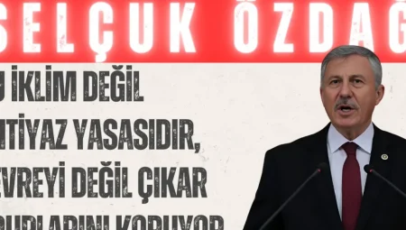 Selçuk Özdağ: ‘Bu iklim değil imtiyaz yasasıdır, çevreyi değil çıkar gruplarını koruyor’