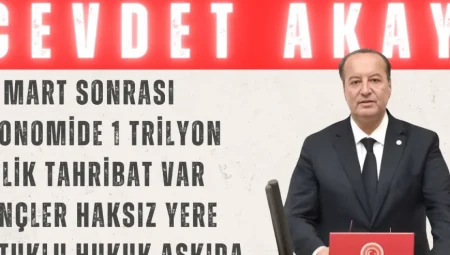 CHP’li Akay: ‘19 Mart sonrası ekonomide 1 trilyon TL’lik tahribat var, gençler haksız yere tutuklu, hukuk askıda’