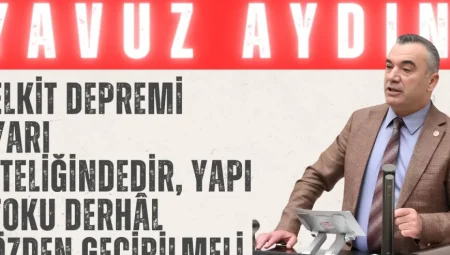 İYİ Parti’li Aydın: ‘Kelkit depremi uyarı niteliğindedir, yapı stoku derhâl gözden geçirilmeli’