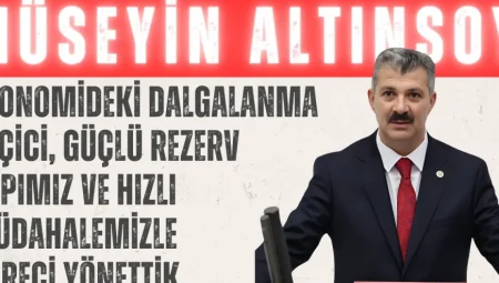 AK Parti’li Altınsoy: ‘Ekonomideki dalgalanma geçici, güçlü rezerv yapımız ve hızlı müdahalemizle süreci yönettik’