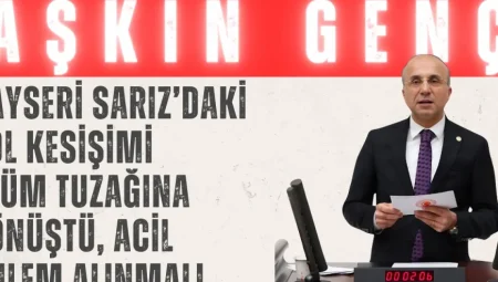 CHP’li Aşkın Genç: ‘Kayseri Sarız’daki yol kesişimi ölüm tuzağına dönüştü, acil önlem alınmalı’