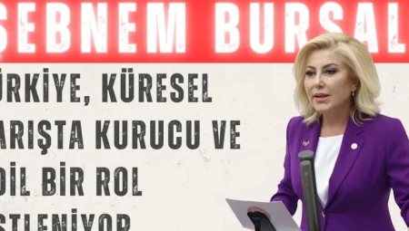 Şebnem Bursalı: ‘Türkiye, küresel barışta kurucu ve adil bir rol üstleniyor’