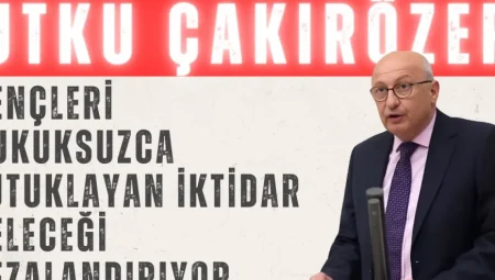 Utku Çakırözer: ‘Gençleri hukuksuzca tutuklayan iktidar geleceği cezalandırıyor’