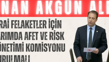 İnan Akgün Alp: ‘Zirai felaketler için Tarımda Afet ve Risk Yönetimi Komisyonu kurulmalı’