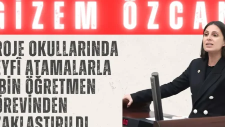 Gizem Özcan: ‘Proje okullarında keyfî atamalarla 6 bin öğretmen görevinden uzaklaştırıldı’