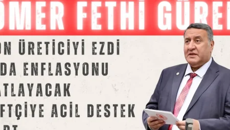 Ömer Fethi Gürer: ‘Don üreticiyi ezdi, gıda enflasyonu patlayacak, çiftçiye acil destek şart’