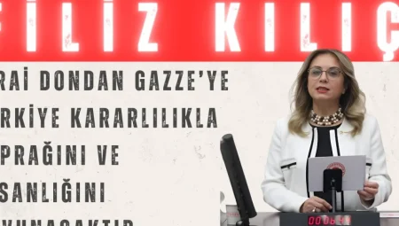 Filiz Kılıç: ‘Zirai dondan Gazze’ye, Türkiye kararlılıkla toprağını ve insanlığını savunacaktır’