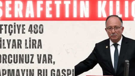 Saadet Partili Şerafettin Kılıç: ‘Çiftçiye 480 milyar lira borcunuz var, yapmayın bu gaspı’