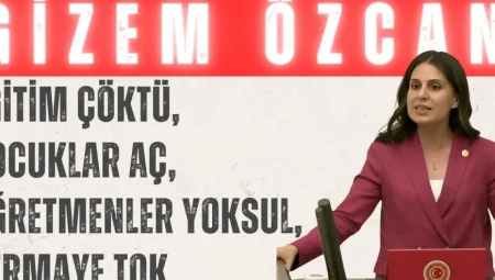 CHP’li Gizem Özcan: ‘Eğitim çöktü, çocuklar aç, öğretmenler yoksul, sermaye tok’