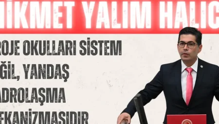 CHP’li Hikmet Yalım Halıcı: ‘Proje okulları sistem değil, yandaş kadrolaşma mekanizmasıdır’
