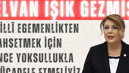 Elvan Işık Gezmiş TBMM’de Konuştu: ‘Millî Egemenlikten Bahsetmek İçin Önce Yoksullukla Mücadele Etmeliyiz’