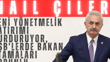 Nail Çiler TBMM’de Uyardı: ‘Yeni Yönetmelik Yatırımı Durduruyor, OSB’lerde Bakan Atamaları Sorunlu’