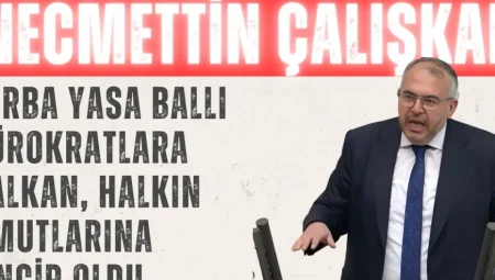 Necmettin Çalışkan: ‘Torba Yasa Ballı Bürokratlara Kalkan, Halkın Umutlarına Zincir Oldu’